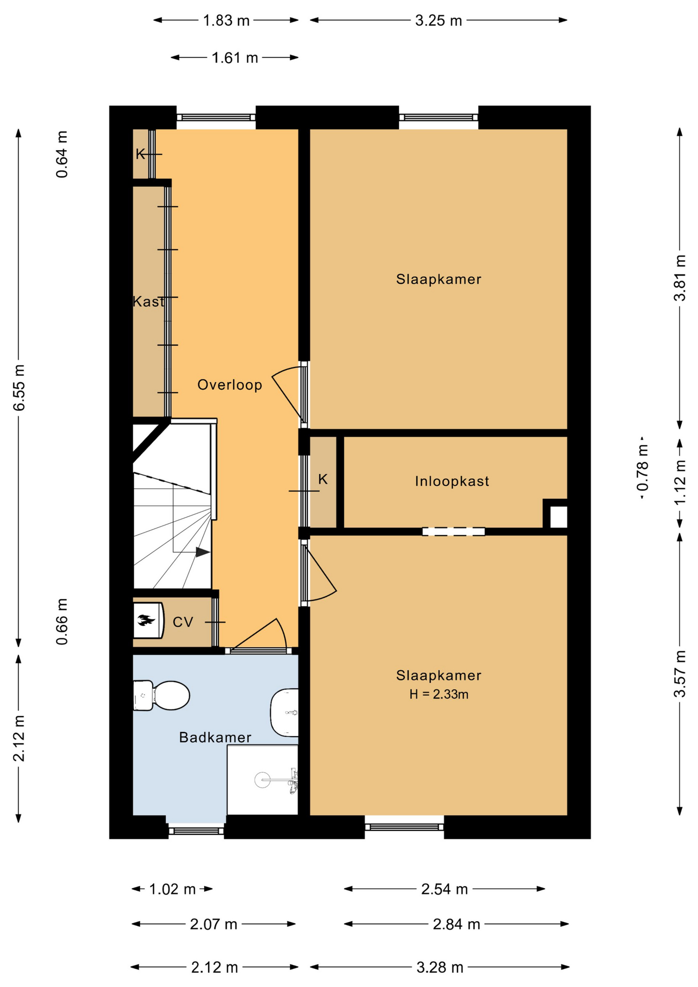 Kempenaar 02 53 - 8242 BB - lelystad-plattegrond-2